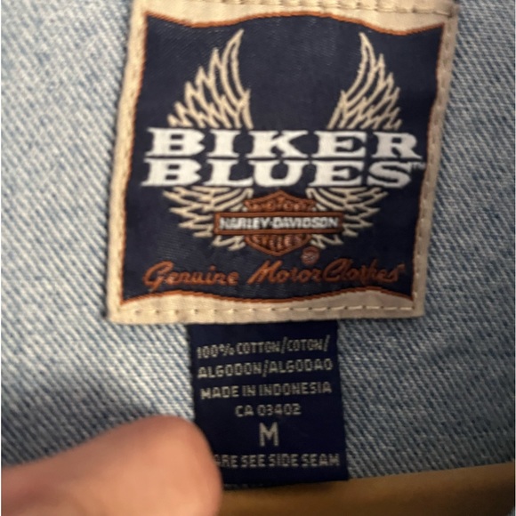 Harley Davidson RARE VTG 95th anniversary JEAN JACKET - Picture 2 of 9